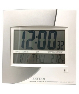 Ρολόι Τοίχου RHYTHM Πλαστικό Ψηφιακό LCW003-R34
