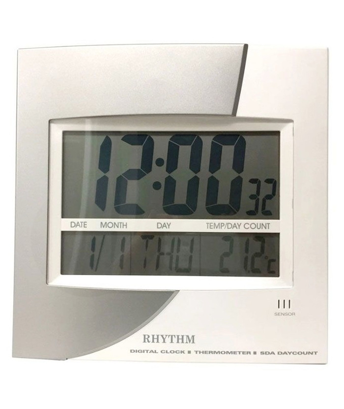 Ρολόι Τοίχου RHYTHM Πλαστικό Ψηφιακό LCW003-R34
