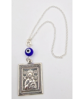 Car Amulet Silver 925° "Saint Christopher" XL 2