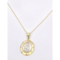 Child Pendant Gold K9 twin color