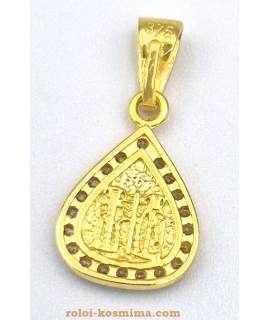 Pendant Gold Κ9 mini macif 2