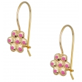 Earrings children Gold 'daisies'