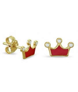 Earrings children Gold K9 Crowns 2