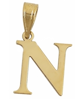 Monogram Gold K14 letter Ν