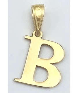 Monogram Gold K14 letter B