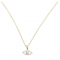 Necklace Gold K14 Eye