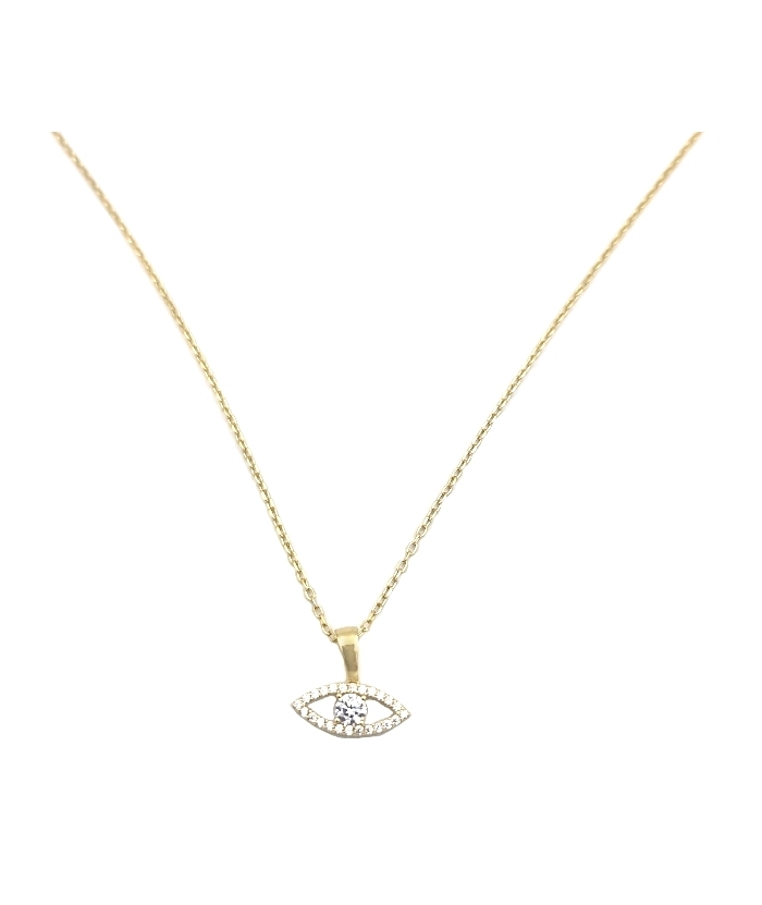 Necklace Gold K14 Eye