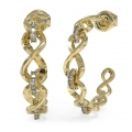 Earring Guess JUBE03267JWRHT 30mm
