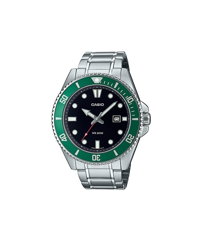 CASIO MDV-107D-3AVEF Πράσινο Diver