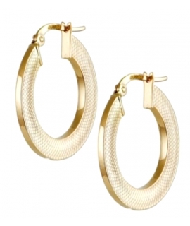 Earrings hoop gold K14