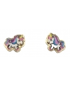 Earrings gold K9 Unicorn