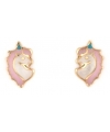 Earrings gold K14 Unicorn