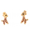 Earrings gold K14 Giraffe