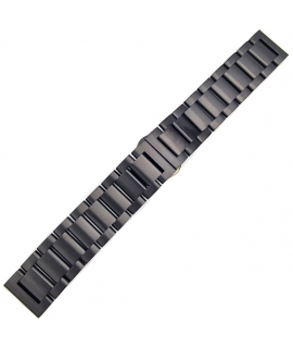 Watch Bracelet  22mm Black Inox Tzevelion B12