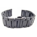 Watch Bracelet  22mm Black Inox Tzevelion B12