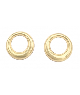 Σκουλαρίκια Χρυσά Κ14 Κύκλοι 8mm ER3259