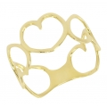 Ring gold K14 with hearts Filva 030586