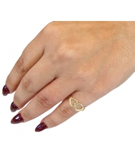 Ring gold K14 with hearts Filva 030588 2