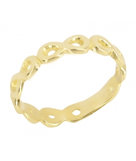 Ring gold K14 with infinities Filva 030591