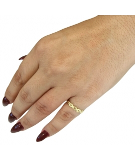 Ring gold K14 with infinities Filva 030591 2