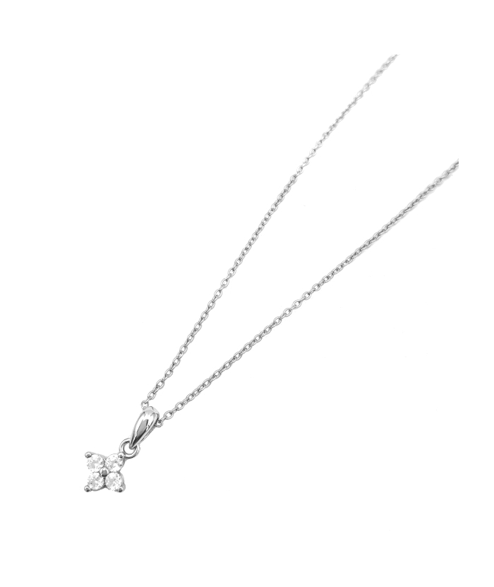 Cross Silver "Line zircons"