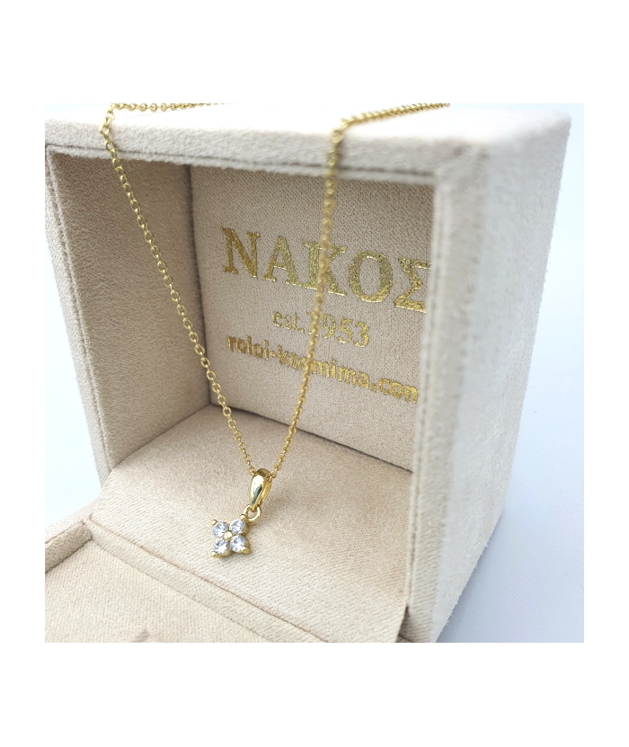 Cross Silver "Line zircons"
