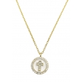 Necklace Silver 'Cross' enamel