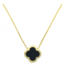 Necklace Silver 'Cross' enamel