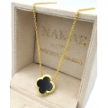 Necklace Silver 'Cross' enamel