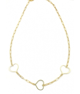 Necklace Silver Heart shiny