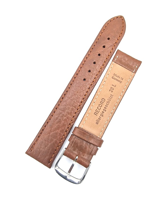 Leather Strap XL 20mm FLUCO Brown
