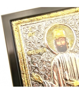 Ασημένια Εικόνα 925° Αγιος Εφραίμ 19x24cm 2