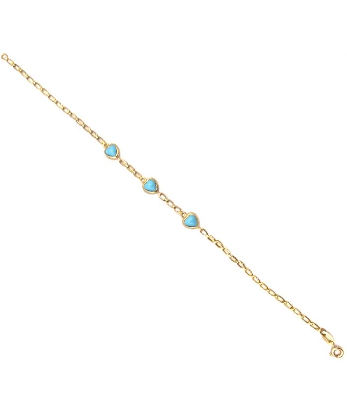Bracelet Gold ''Hearts''
