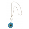 Car Amulet Silver 925° "Turquoise Eye"