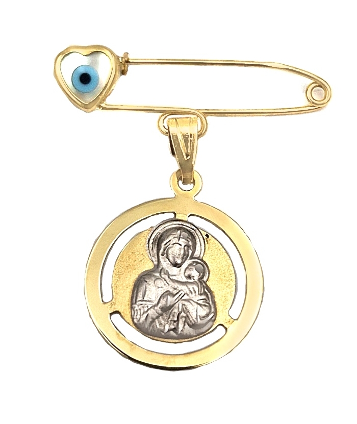 Child Pendant Gold Κ14 Mary