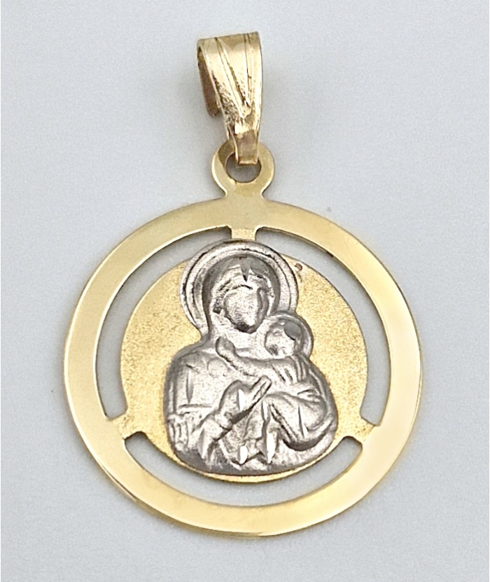 Child Pendant Gold Κ14 Mary