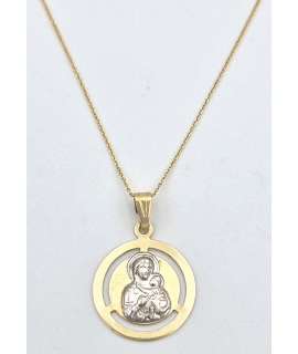 Child Pendant Gold Κ14 Mary