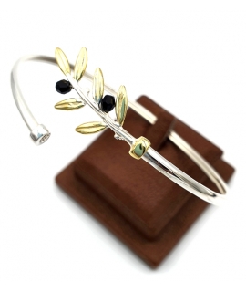 Bracelet Silver "Leafs" 2