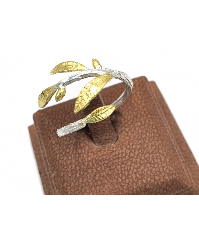 Ring Silver 925° "Leafs"