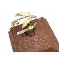 Ring Silver 925° "Leafs"