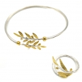 Bracelet Silver "Leafs"