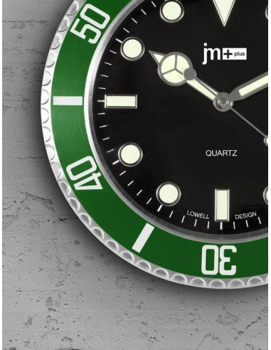 Wall Clock JM 14936V Silent inox