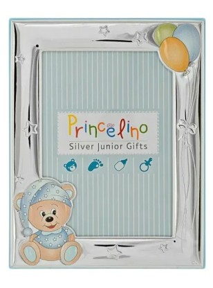 Ασημένια Παιδική κορνίζα 925° 10x15cm Prince MA/146D-C