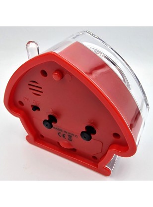 Alarm Clock JM Red Silent JA7049 Casetta 2