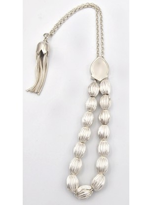 Rosary Silver 925 with oval 15 balls 2