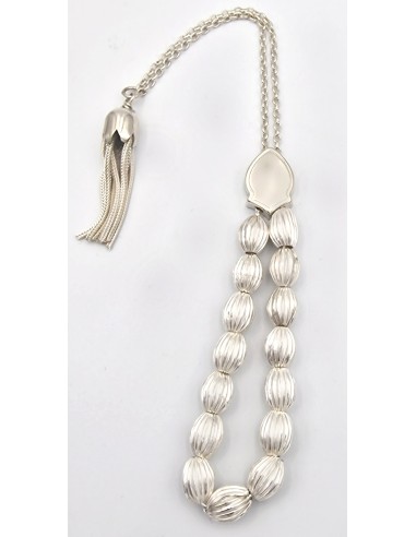 Rosary Silver 925 with oval 15 balls