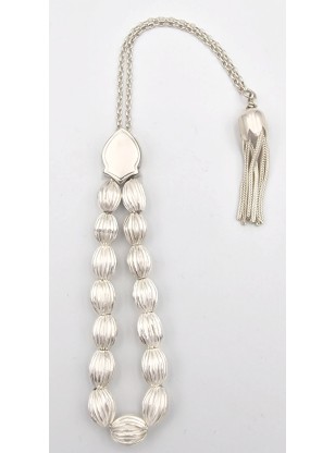 Rosary Silver 925 with oval 15 balls