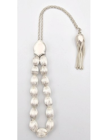 Rosary Silver 925 with oval 15 balls