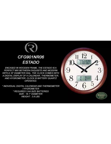 WALL CLOCK RHYTHM Wooden