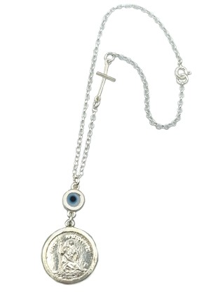 Car Amulet Silver 925° Saint Christopher